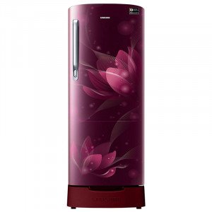 Samsung 212 L RR22N287YR8/NL 4 Star Inverter Direct-Cool Single-Door Refrigerator (Blooming Saffron Red)